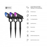 Hombli Smart Utendørs Spotlight 3-pak RGB CCT Svart Hombli Smart Utendørs Spotlight 3-pak RGB CCT Svart