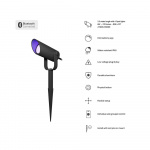 Hombli Smart Utendørs Spotlight 1-pak RGB CCT Svart