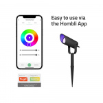 Hombli Smart Utendørs Spotlight 1-pak RGB CCT Svart