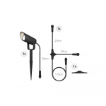 Hombli Smart Utendørs Spotlight 1-pak RGB CCT Svart