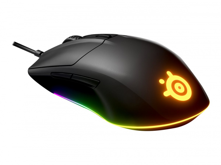 SteelSeries Rival 3 - Optisk spillmus med RGB-belysning, svart SteelSeries Rival 3 - Optisk spillmus med RGB-belysning, svart
