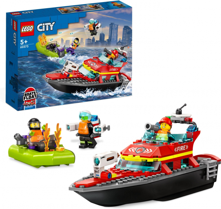 Lego City Fire 60373 - Brannredningsbåt