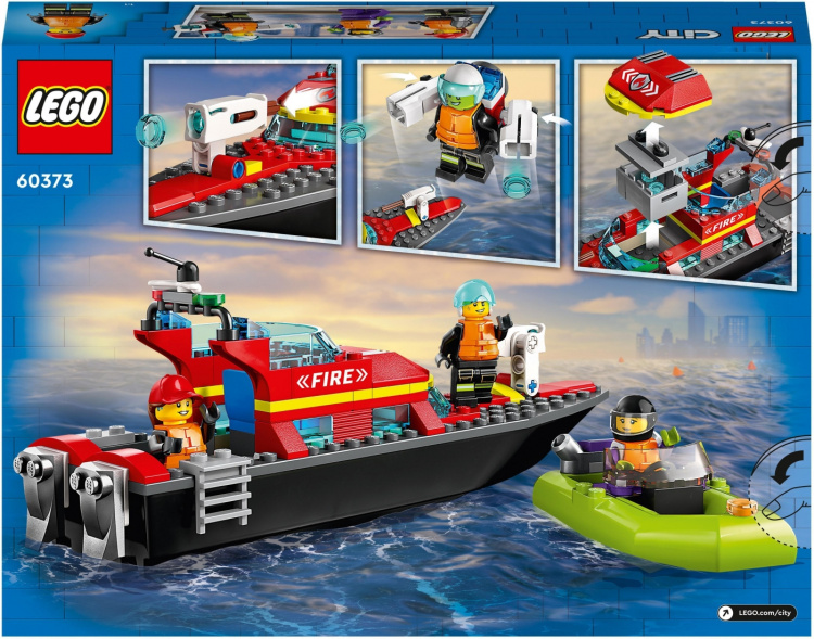 Lego City Fire 60373 - Brannredningsbåt