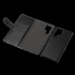 samsung Galaxy S22 Ultra PU-vegg, detac, 3 kort, Blk