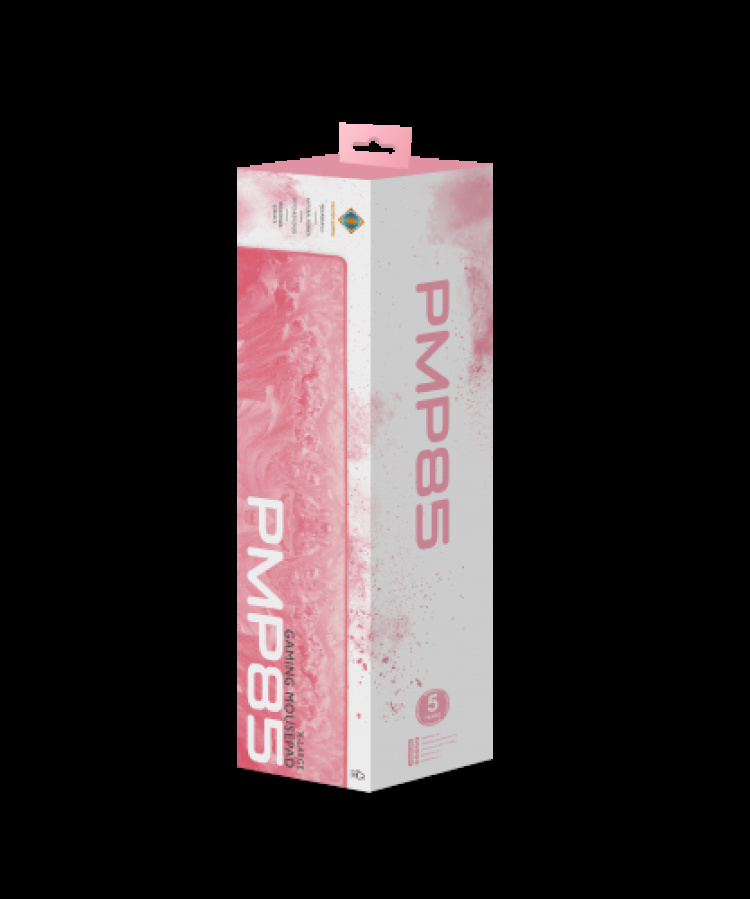 deltaco_gaming PMP85 musematte, 900x400x4mm, sømte kanter, rosa