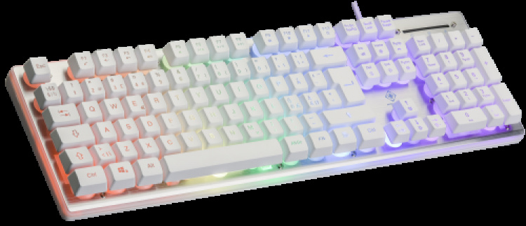 deltaco_gaming WK75 RGB-tastatur 105 taster nordiske membranbrytere oransje
