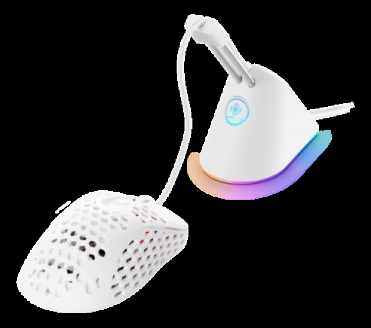 deltaco_gaming Mouse Bungee, hvit/RGB