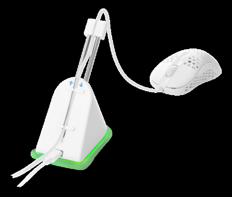 deltaco_gaming Mouse Bungee, hvit/RGB