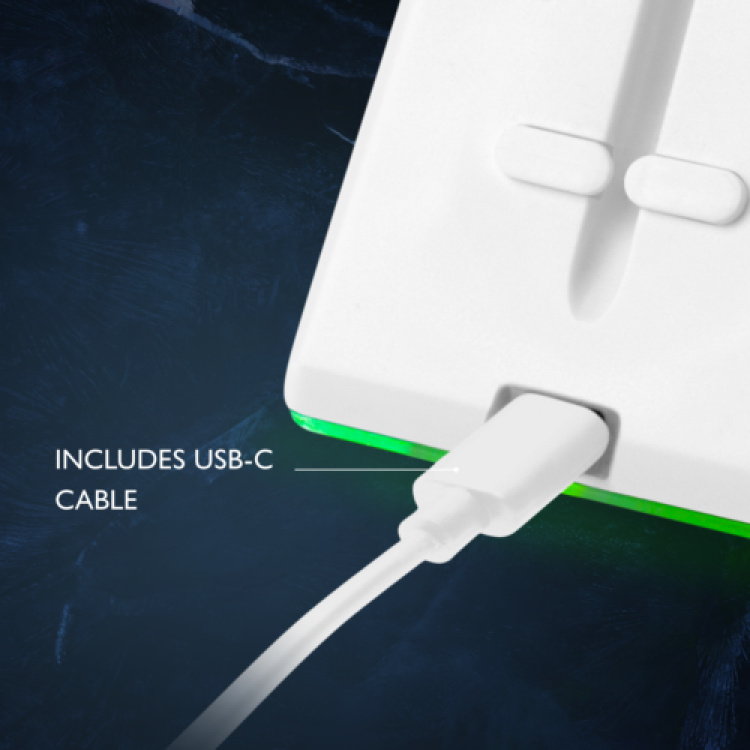 deltaco_gaming Mouse Bungee, hvit/RGB