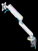 deltaco_gaming WA95 Premium Gaming enkelt monitorarm RGB-lys hvit