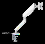 deltaco_gaming WA95 Premium Gaming enkelt monitorarm RGB-lys hvit