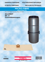 hanestroem Støvsugerposer Hanestrom Allaway BA/E 3P 20 liter