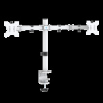 deltaco_gaming WHITE LINE WA86 Skrivebordsarm med to skjermer, 13-32