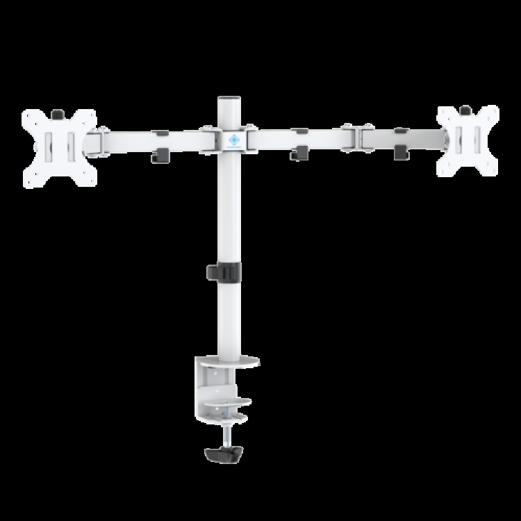 deltaco_gaming WHITE LINE WA86 Skrivebordsarm med to skjermer, 13-32