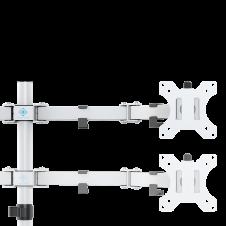 deltaco_gaming WHITE LINE WA86 Skrivebordsarm med to skjermer, 13-32