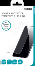 DELTACO Skjermbeskytter, Samsung Galaxy S23+, 2,5D Full dekning