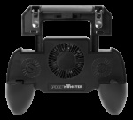 GADGETMONSTER Håndholdt mobil spillkontroller med 2000 mAh powerbank - svart GADGETMONSTER Håndholdt mobil spillkontroller med 2000 mAh powerbank - svart