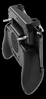 GADGETMONSTER Håndholdt mobil spillkontroller med 2000 mAh powerbank - svart GADGETMONSTER Håndholdt mobil spillkontroller med 2000 mAh powerbank - svart