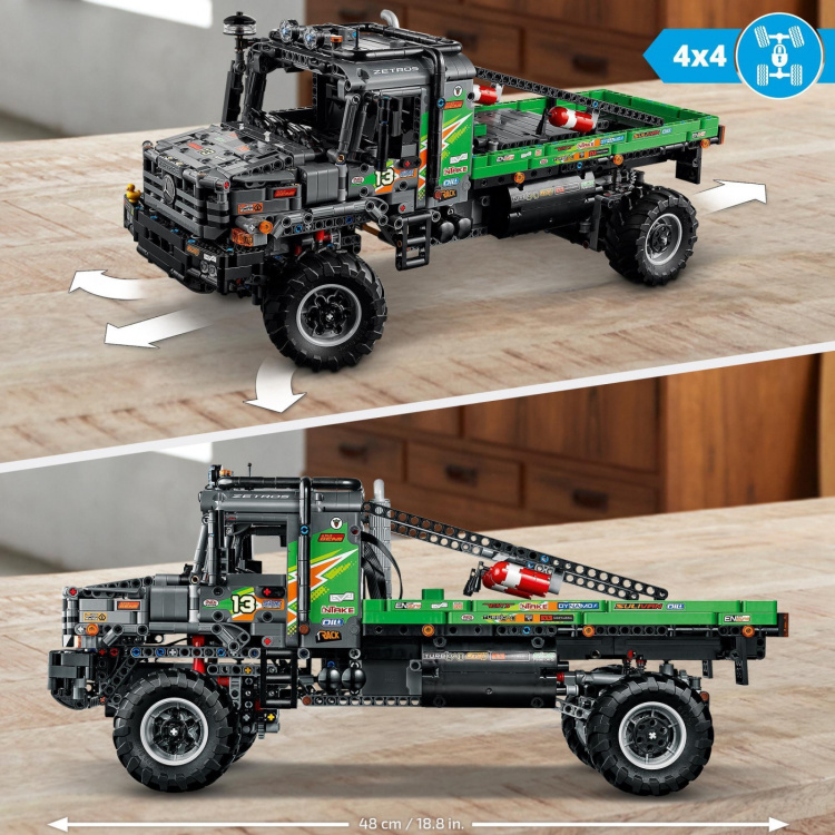 Lego Technic 42129 - Mercedes-Benz Zetros 4-hjulsdrevet offroad-lastebil
