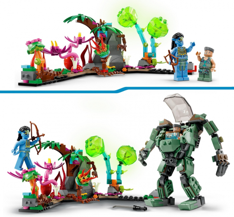 Lego Avatar 75571 - Neytiri og Thanator vs AMP Suit Quaritch