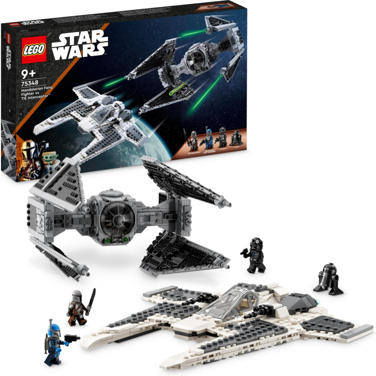 Lego Star Wars 75348 - Mandalorian Fang Fighter vs TIE Interceptor™ - Mandalorian Fang Fighter vs TIE Interceptor