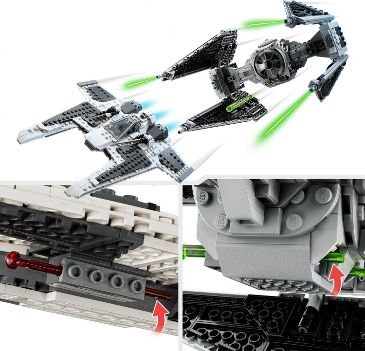Lego Star Wars 75348 - Mandalorian Fang Fighter vs TIE Interceptor™ - Mandalorian Fang Fighter vs TIE Interceptor