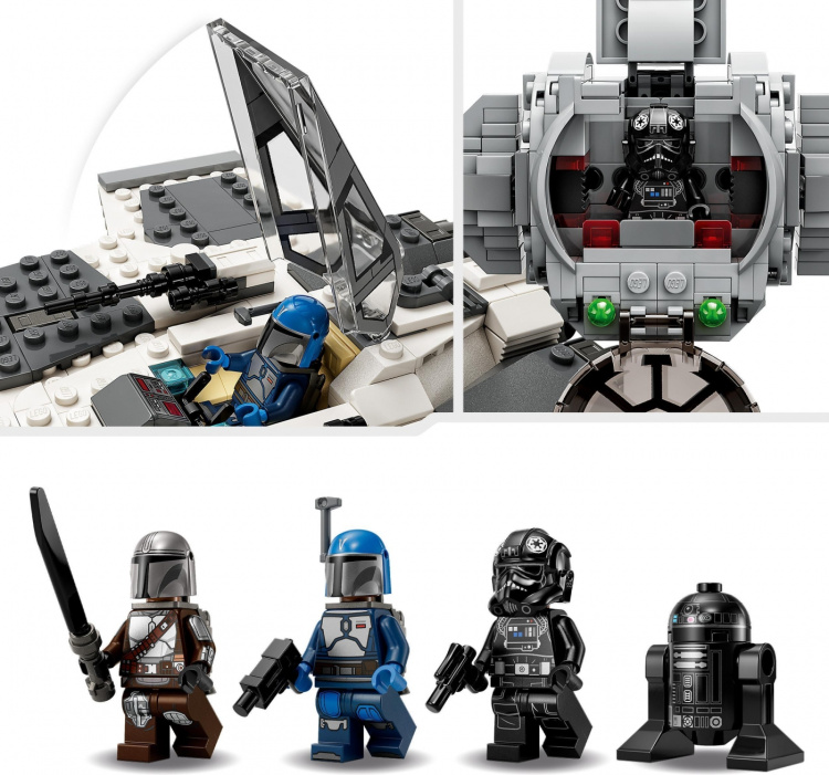 Lego Star Wars 75348 - Mandalorian Fang Fighter vs TIE Interceptor™ - Mandalorian Fang Fighter vs TIE Interceptor