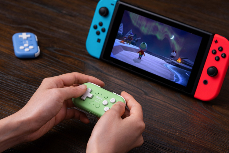 8Bitdo Micro Bluetooth Gamepad, grønn, Switch / Android / Raspberry Pi 8Bitdo Micro Bluetooth Gamepad, grønn, Switch / Android / Raspberry Pi