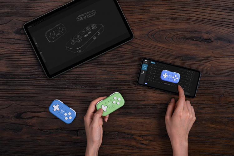 8Bitdo Micro Bluetooth Gamepad, grønn, Switch / Android / Raspberry Pi 8Bitdo Micro Bluetooth Gamepad, grønn, Switch / Android / Raspberry Pi