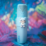 Maxlife Animal MXBM-500 - Bluetooth-karaokemikrofon med høyttaler, blå