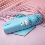 Maxlife Animal MXBM-500 - Bluetooth-karaokemikrofon med høyttaler, blå