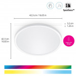 WiZ WiFi Smart SuperSlim Ceiling Colour + Varm-kald hvit 2600lm