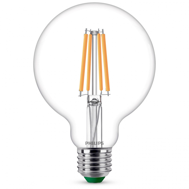 Philips LED E27 G95 Glob 4W (60W) Klar 840lm 2700K Energiklasse A Philips LED E27 G95 Glob 4W (60W) Klar 840lm 2700K Energiklasse A