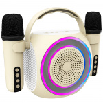 Celly Partymic2 Trådløs høyttaler RGB + 2 kablede mikrofoner Celly Partymic2 Trådløs høyttaler RGB + 2 kablede mikrofoner