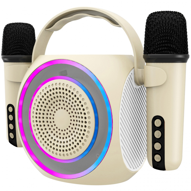 Celly Partymic2 Trådløs høyttaler RGB + 2 kablede mikrofoner Celly Partymic2 Trådløs høyttaler RGB + 2 kablede mikrofoner