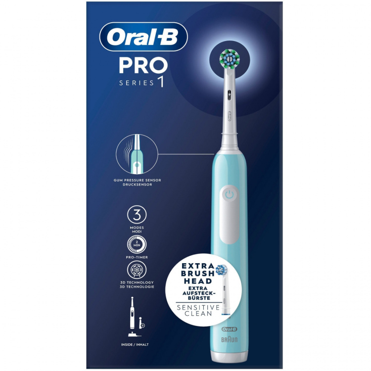 Oral B Elektrisk tannbørste Pro1 Turkis + ekstra refill