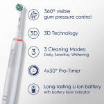 Oral B Elektrisk tannbørste Pro3 Duo Svart / Hvit