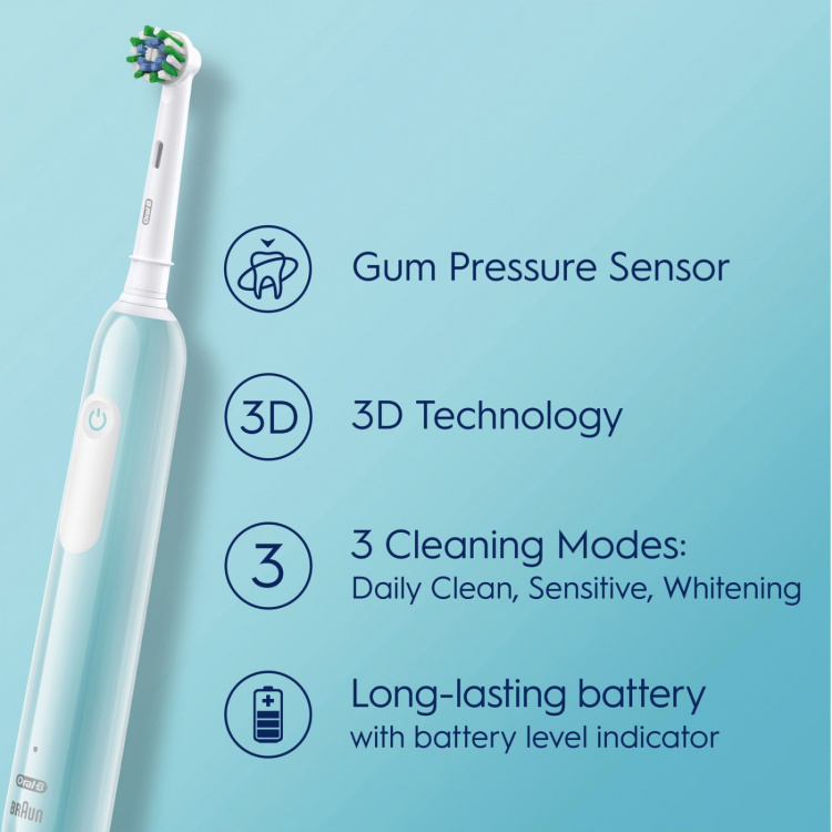 Oral B Elektrisk tannbørste Pro1 Duo Svart / Turkis