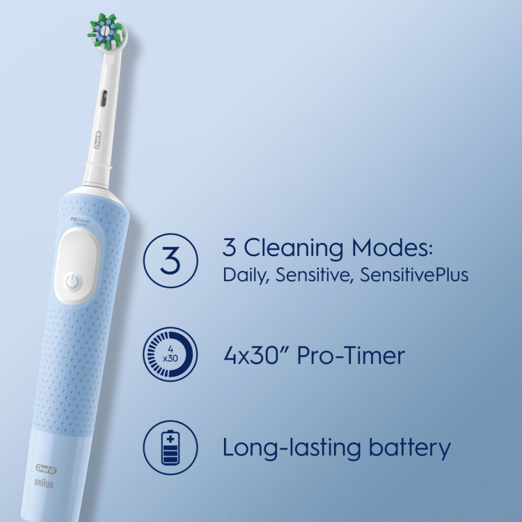 Oral B Vitality Pro Vapor Blue CA HBOX elektrisk tannbørste