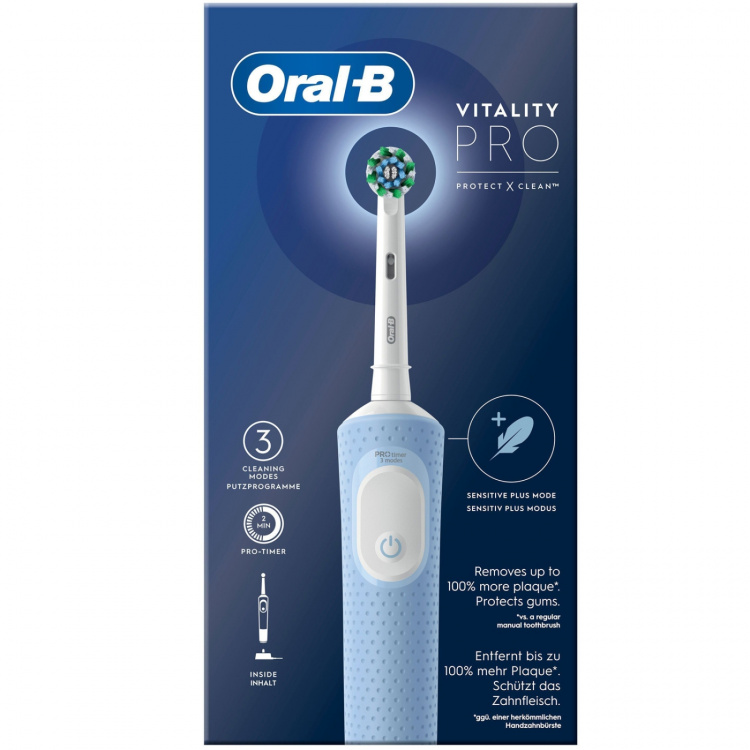 Oral B Vitality Pro Vapor Blue CA HBOX elektrisk tannbørste