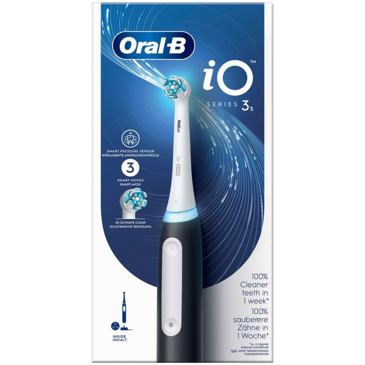 Oral B Elektrisk tannbørste iO3S Matt Black Oral B Elektrisk tannbørste iO3S Matt Black