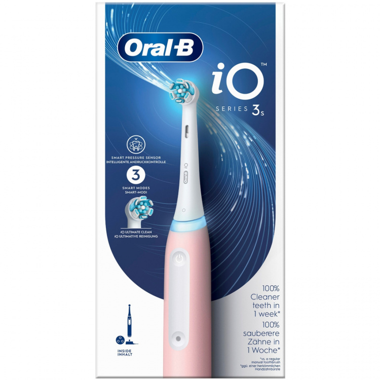 Oral B Elektrisk tannbørste iO3S Blush Pink Oral B Elektrisk tannbørste iO3S Blush Pink