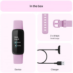 Fitbit Inspire 3, svart/lilla Bliss