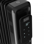 BLACK+DECKER Oljefyrt Digital 2000W Svart