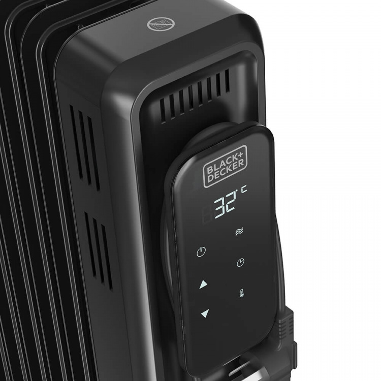 BLACK+DECKER Oljefyr Digital 2500W Svart