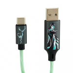 Harry Potter USB A til C Light-Up 1,2m Patronus