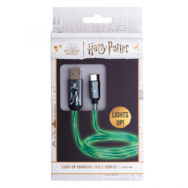Harry Potter USB A til C Light-Up 1,2m Patronus