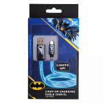 BATMAN USB A til C Light-Up 1.2m Bat Logo