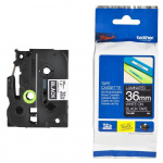 Brother Tape TZE-365 36mm Vit på Svart