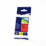 Brother Tape TZE-441 18mm Svart på Röd